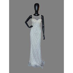 Ivory Nox Anabel Beaded Sheath Wedding Gown - NWT - H404